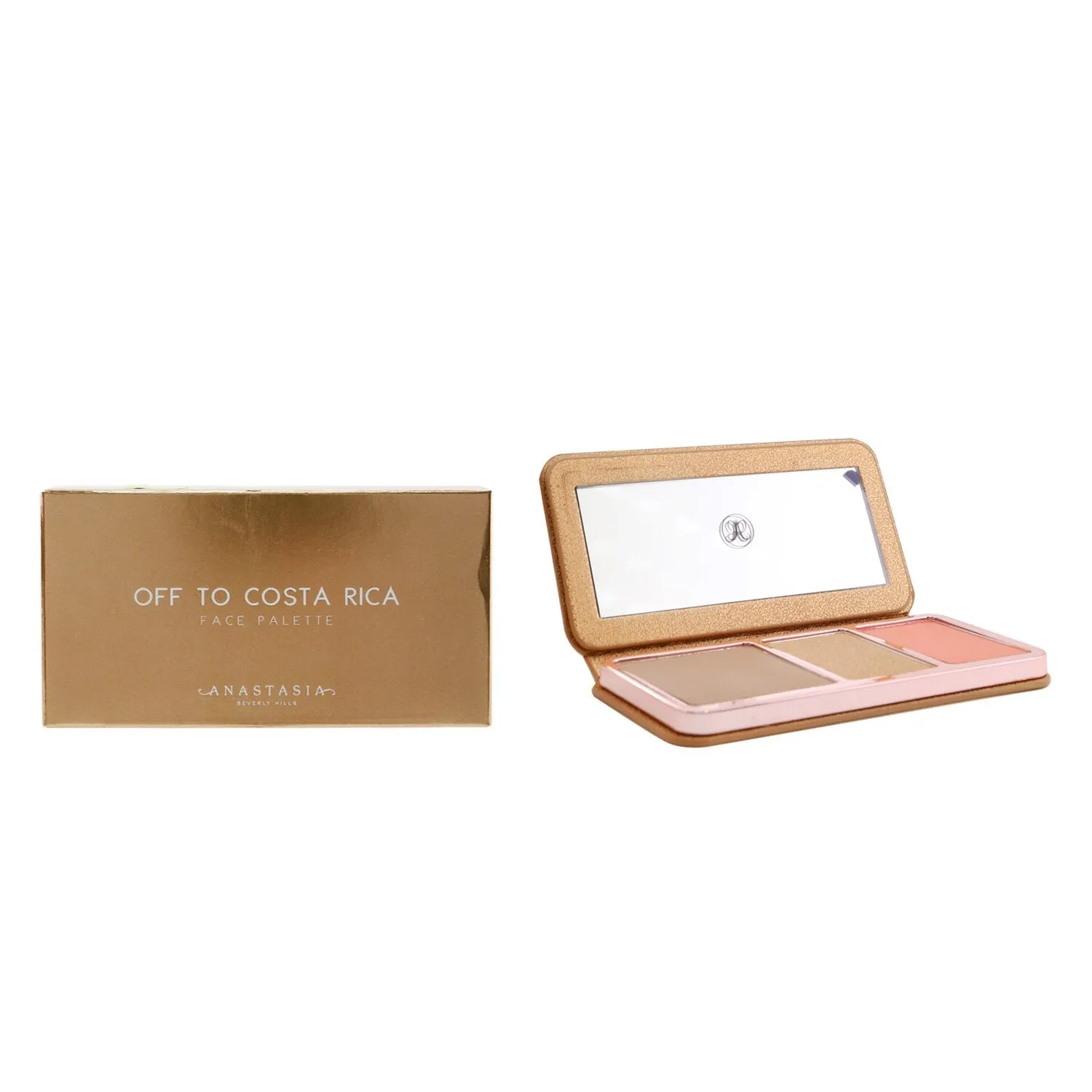 Anastasia Beverly Hills Face Palette (1x Bronzer. 1x Highlighter. 1x Blush) - # Off to Costa Rica (Medium-Tan)  17.6g/0.62oz