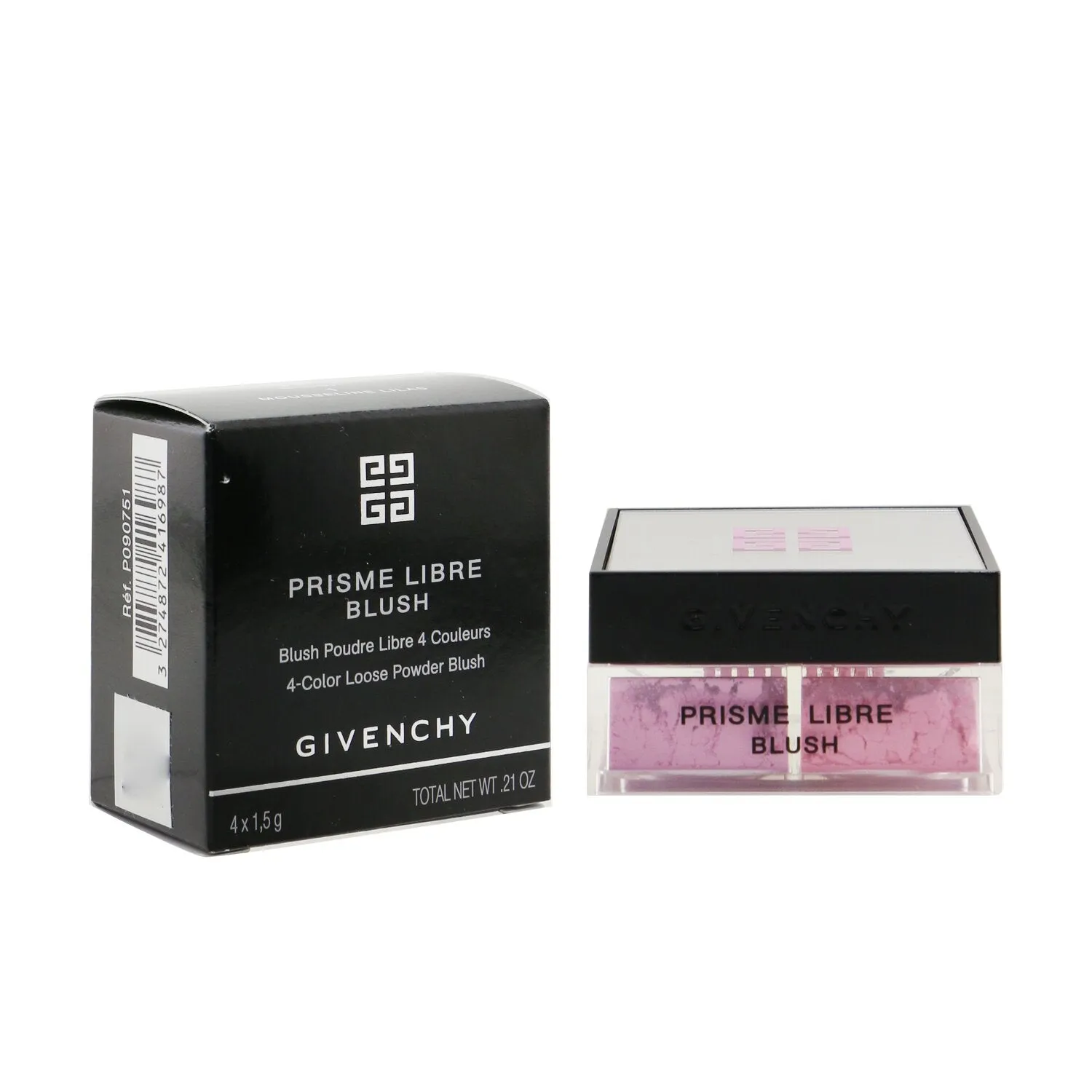 Givenchy Prisme Libre Blush 4 Color Loose Powder Blush - # 6 Flanelle Rubis (Brick Red)  4x1.5g/0.0525oz