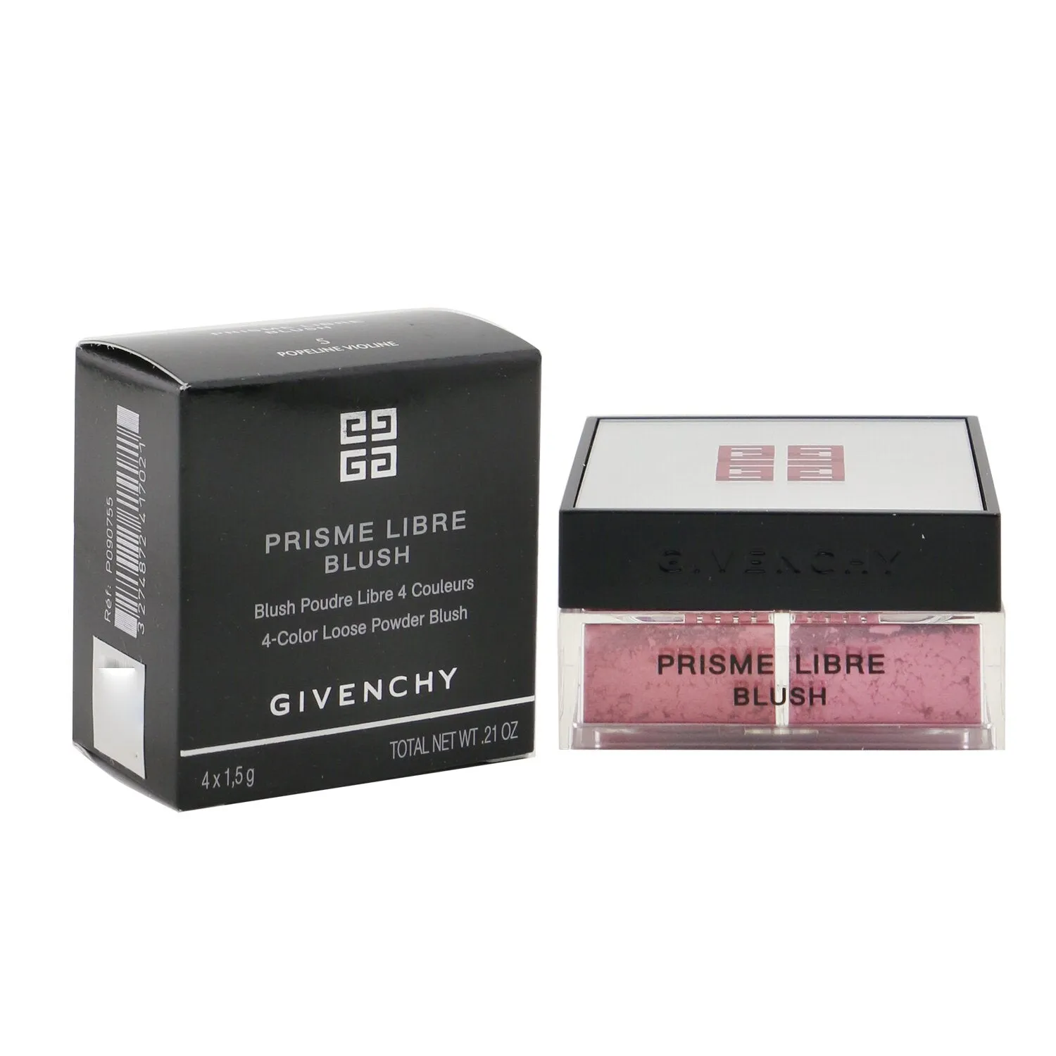 Givenchy Prisme Libre Blush 4 Color Loose Powder Blush - # 6 Flanelle Rubis (Brick Red)  4x1.5g/0.0525oz
