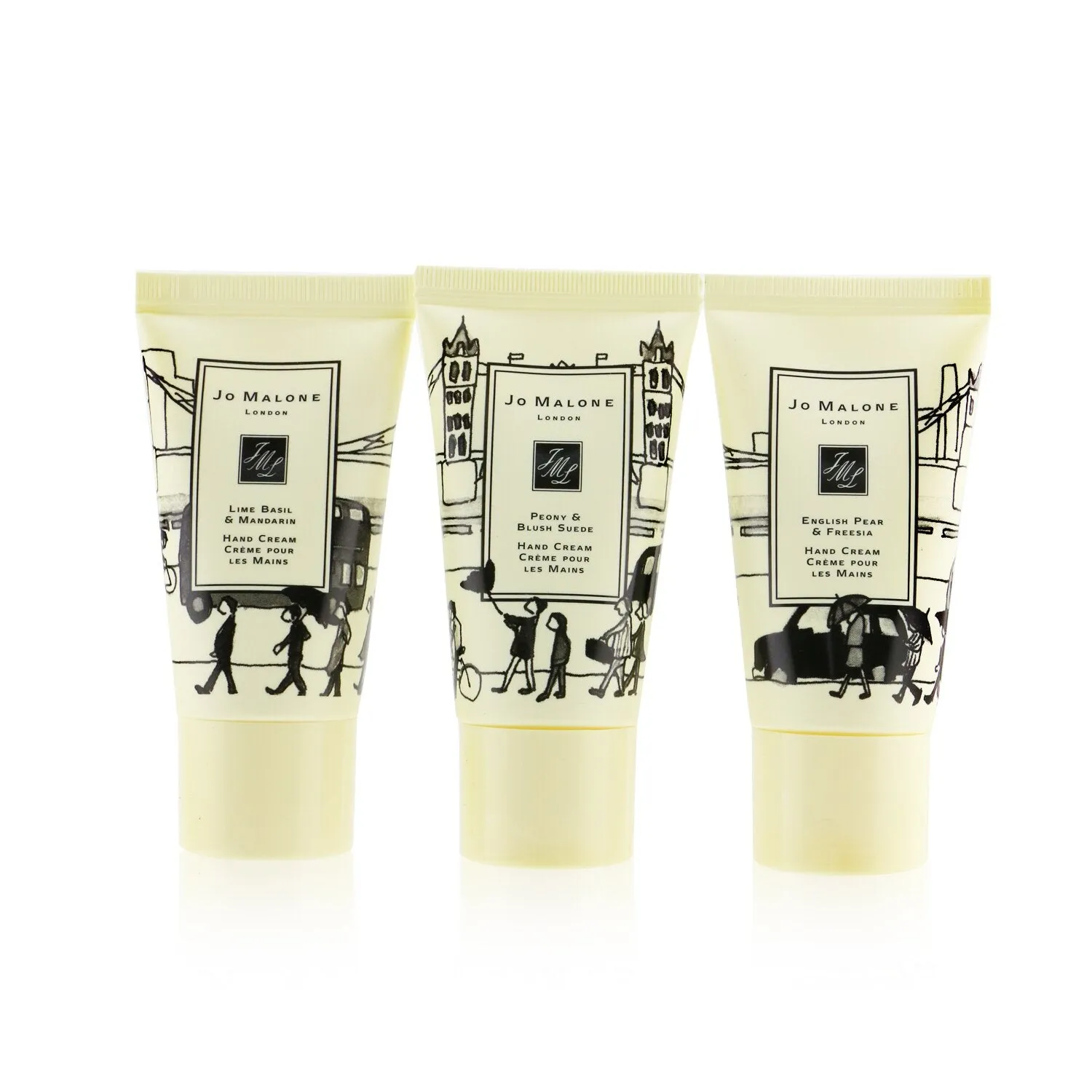 Jo Malone Hand Cream Collection: Lime Basil & Mandarin   English Pear & Freesia   Peony & Blush Suede  3x30ml/1oz