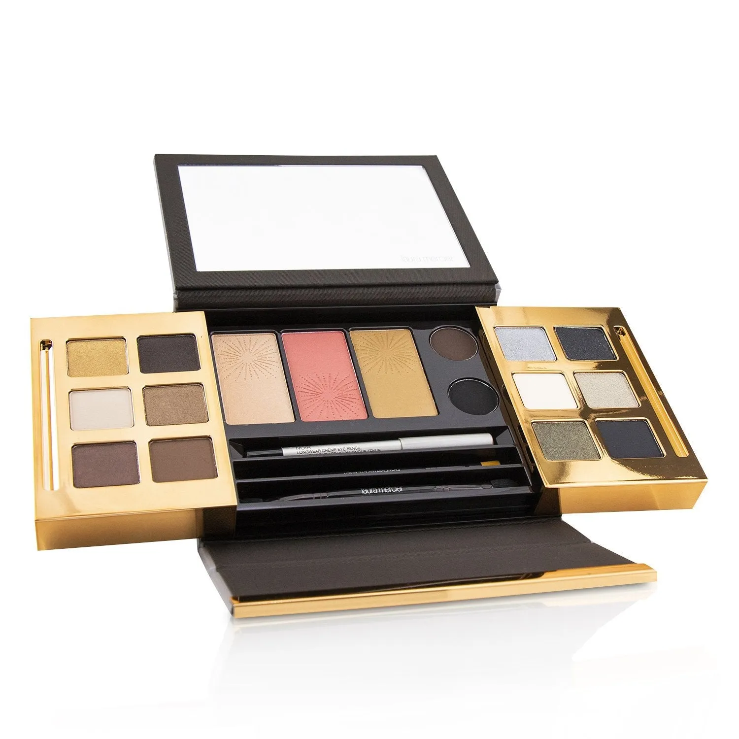 Laura Mercier Master Class Artistry In Light Holiday Illuminatons Edition : (12x Eyeshadow. 3x Cheek Color. 2x Eyeliner. 1x Eye Pencil)