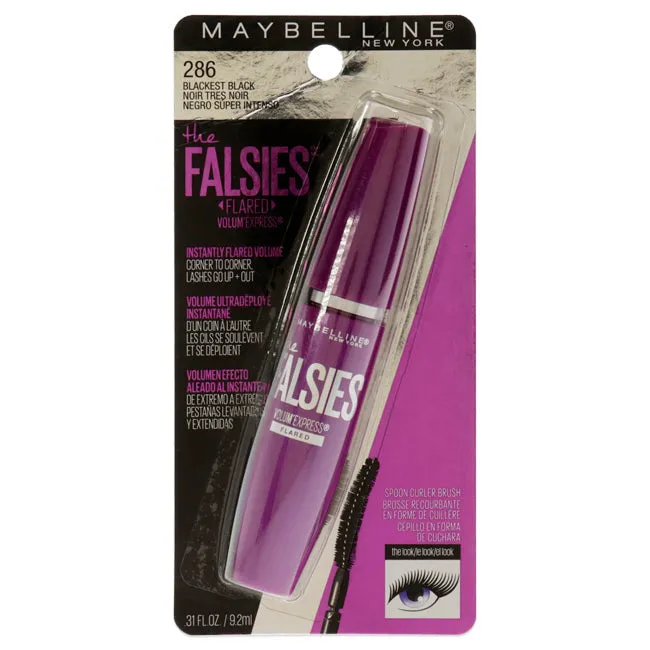 Maybelline Volum Express The Falsies Flared Mascara - 00 Blackest Black by Maybelline for Women - 0.31 oz Mascara