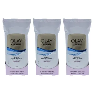 Olay Wet Cleansing Cloths Normal by Olay for Women - 30 Pc Cloths - Pack of 3