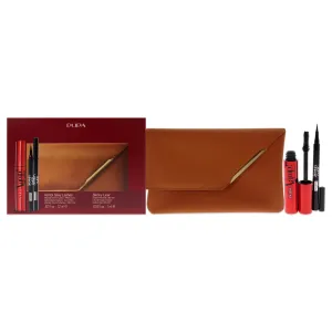 Pupa Milano Vamp! Sexy Lashes and Skinny Liner Set by Pupa Milano for Women - 3 Pc 0.40oz Vamp! Sexy Lashes Mascara - 011 Black. 0.034oz Skinny Liner. Handy Bag