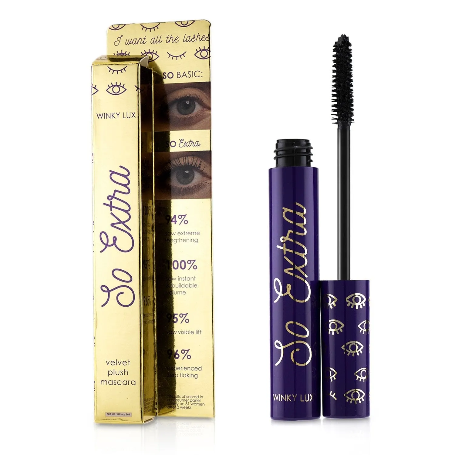 Winky Lux So Extra Velvet Plush Mascara  8ml/0.27oz