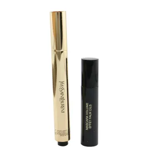 Yves Saint Laurent Love All Lights On Me Set: (1x Touche Eclat 2.5ml   1x Mini Mascara 2ml) - #2 (Luminous Ivory) (Box Slightly Damaged)  2pcs